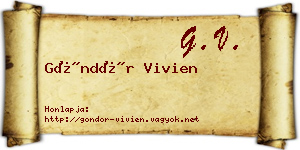 Göndör Vivien névjegykártya