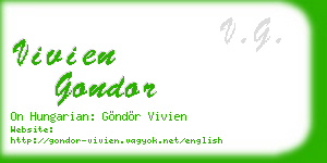 vivien gondor business card
